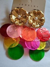 Ohrstecker goldfarben Blume