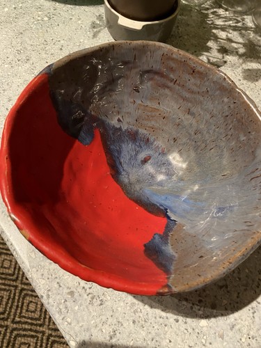 Keramik schale bunt handarbeit - schale,