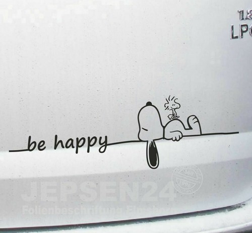 Happy aufkleber snoopy - happy,