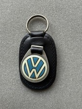 alter VW Schlüsselanhänger Emblem m. Händler Werbung Reklame Autohaus (1228) NOS