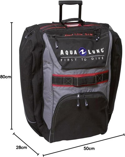 Aqua lung rollenrucksack - lung, red
