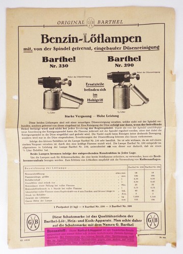 Reklame blatt benzin - blatt,