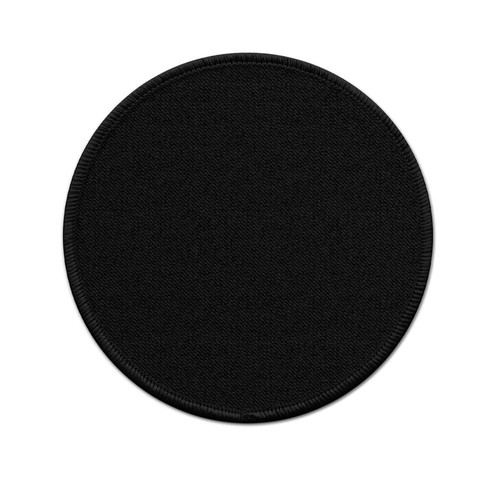 Patch rund 75mm schwarz - rund,