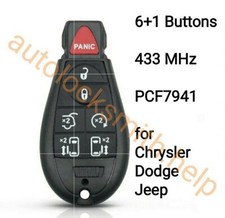 6+1 KNOPF. Chrk10. FOBIK FERNBEDIENUNGSSCHLÜSSEL FÜR CHRYSLER GRAND VOYAGER. STADT UND LAND