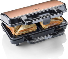 XL Sandwichmaker Toaster Antihaftbeschichtet Kupfer 900W - Bestron ASM90XLCO