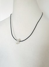 Kette Stein Bergkristall weiß