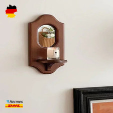 Vintage Wandregal mit Spiegel