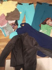 Paket Gr. 44 Hosen Shirts Kleid Jacke 13 Teile 