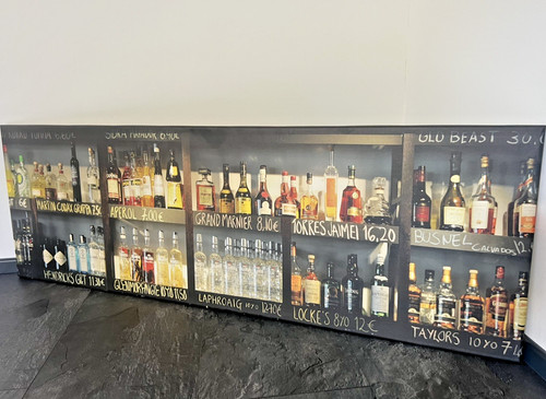 Leinwandbild bar spirituosen - leinwandbild,