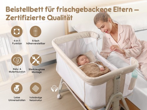 Baby beistellbett 1 mit - beistellbett,