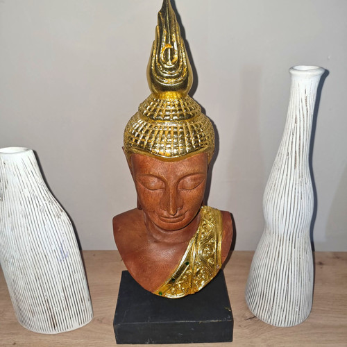 Buddha büste deko figur aus - buddha,