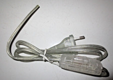 1,3 m Netz Leitung mit Schalter Euro Stecker Kabel Lampenkabel Schnurschalter