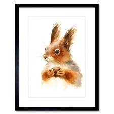 Eichhörnchen Aquarell mit