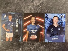 Autogramm Paulina Krumbiegel, Michaela Specht, Philipp Arnold, Hoffenheim Frauen