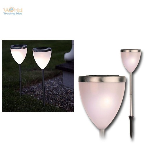 2er set led solarleuchte - set,