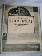 Schulatlas, Lange-Diercke, 707. Auflage, 1930er Jahre