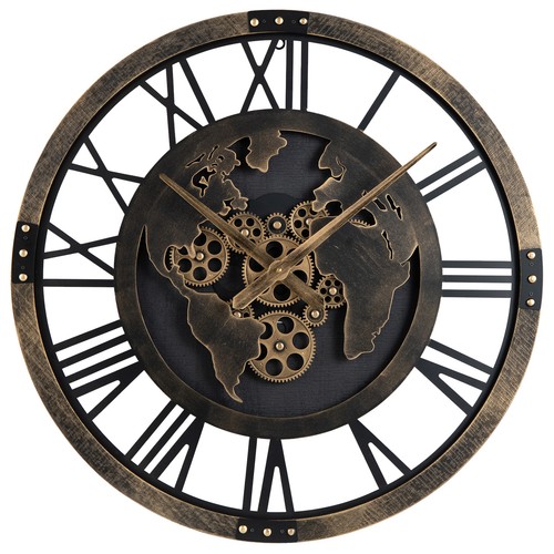 Große wanduhr 68cm zahnraduhr - wanduhr,