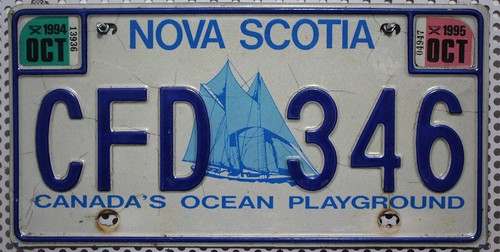 Nova scotia nummernschild - nova,
