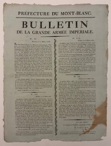1806 bulletin grande armée - grande,