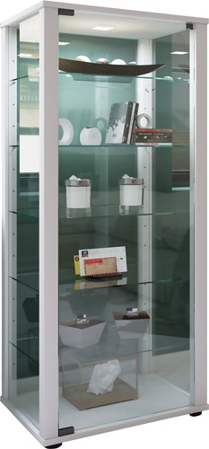 Vcm holz glas vitrine - -,