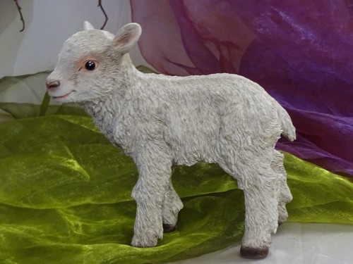 Dekofigur baby schaf lamm - schaf,