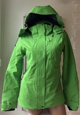 Damen Winter-Jacke Skijacke active by Tchibo mit Kapuze Neon-Grün & Pink -Gr. 34
