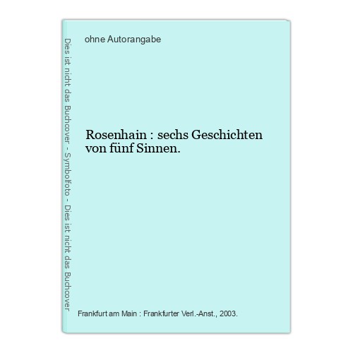 Rosenhain sechs geschichten - :,