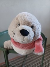 Nici-Kuscheltier, Robbe, 35 cm, mit Schal, gebraucht jedoch guter Zustand
