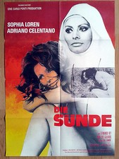 SOPHIA LOREN German 1-sheet 1972 Bianco, rosso e... ADRIANO CELENTANO Lattuada