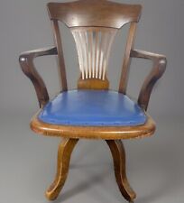 Amerikanischer Drehstuhl Officechair Büro Antik Art Deco