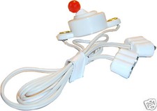 50 cm Kabel-Verlängerung mit Schalter für Puppenhausbeleuchtung, Kahlert 67625