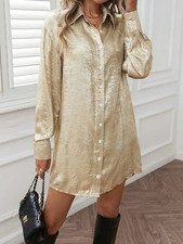 Business long satinhemdbluse  M