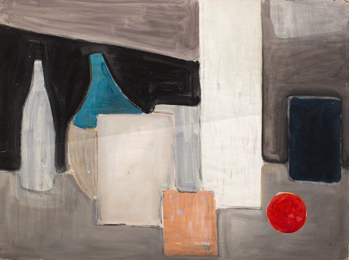 Große kubistische gouache - große,