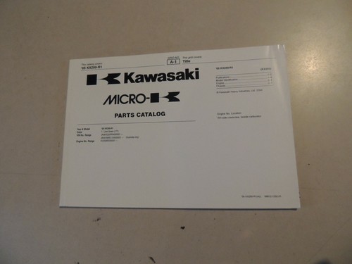 Parts catalog kawasaki kx250 - parts,