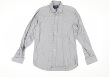 Savoy Taylors Guild graues Slim Fit Herrenhemd XL