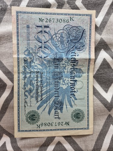 Reichsbanknote 100 ein - 100,