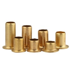 Hohlniet Nieten Messing Niete