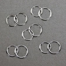 Doppel ringe silber deko - 25,
