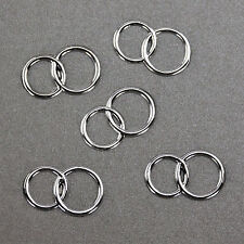 25 Doppel Ringe silber Deko Streuteile Scrapbooking Tischdeko Streudeko Hochzeit