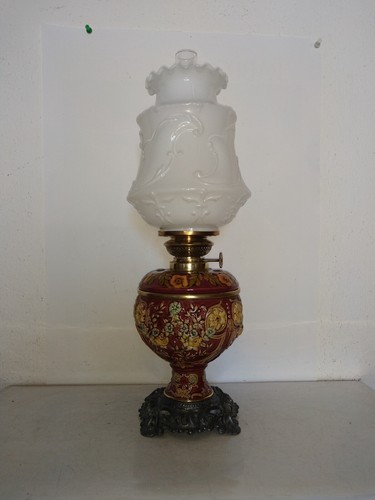 Alte tisch petroleumlampe - tisch,