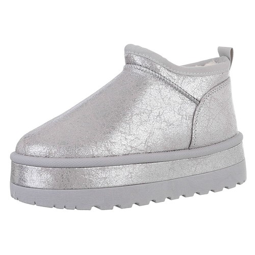 Damen snowboots mit dekofell - mit,