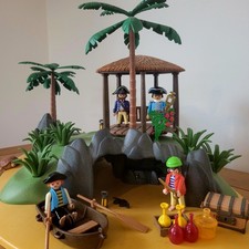 Playmobil (3799) Pirateninsel / Schatzinsel mit Höhle, Vintage, Piraten