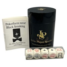 JPS John Player Special Tabakdose 50 Filter Zigaretten Würfelspiel Poker Vintage