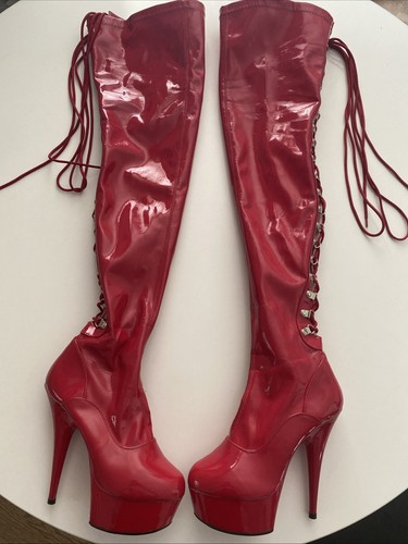 Pleaser adore 3063 rote - adore-3063, lack