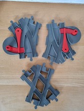 Lego Duplo Eisenbahn 2x Weichen, 1x Kreuzung , Zubehör