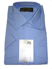 Pilotenhemd Imperial de Luxe kurzarm, Farbe blau Gr.37/38