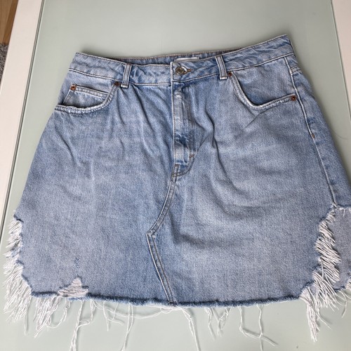 Jeansrock mit seitlichen - jeansrock,