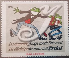 Werbemarke Erdal ABC - Serie