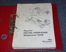 NEC Pinwriter Nadeldrucker P20 / P30 P3200 / P3300 Service Manual