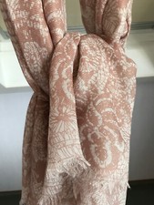 Opus Schal/Tuch altrosa/naturweiß gemustert  - ungetragen, neu - 